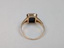 Klackring, 18 k Guld & Onyxsten