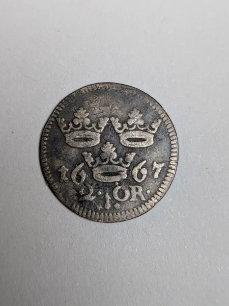 Silvermynt, 2 öre 1667
