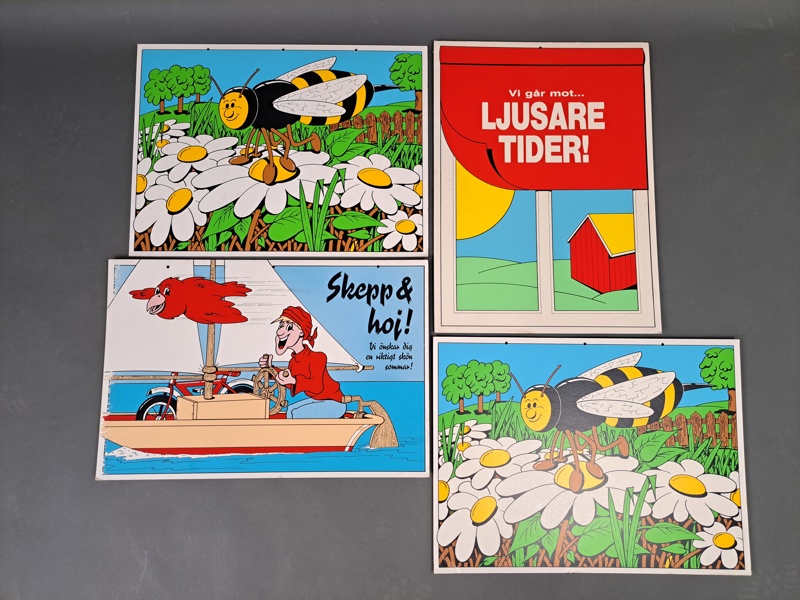 Plakat 4 st, papp