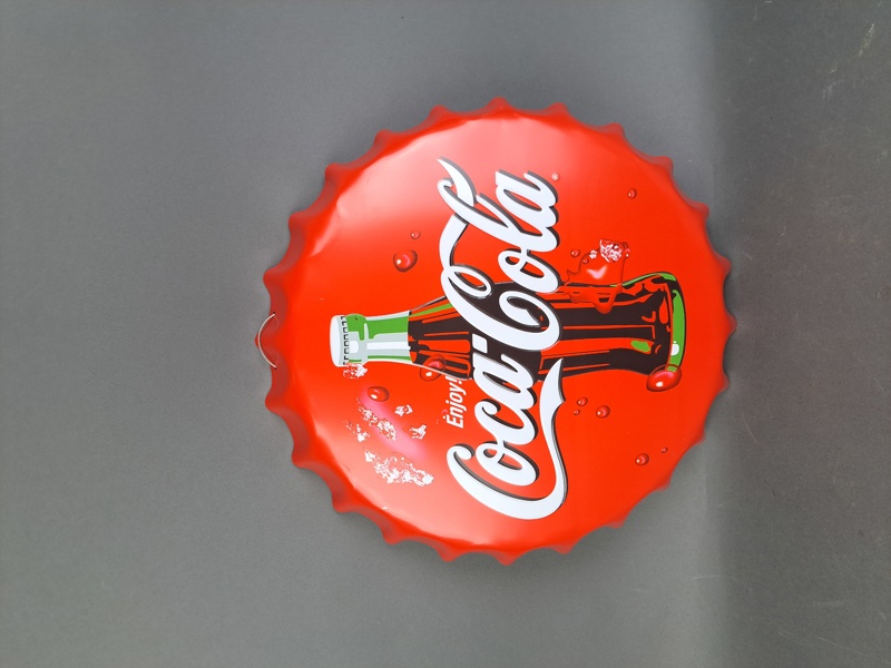 Plåtskylt, Coca Cola