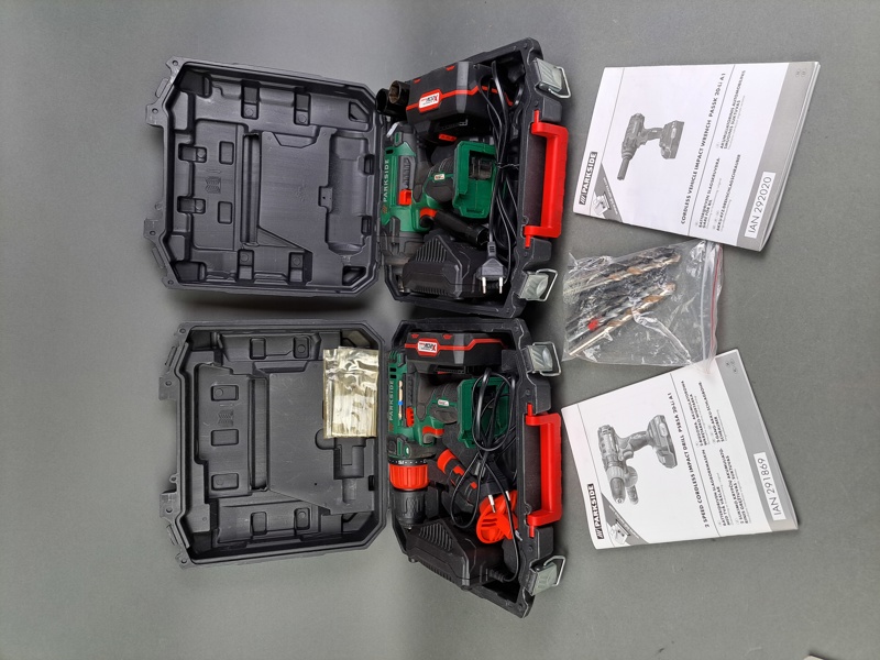 Batteridriven slagborrmaskin & slagskruvdragare, Parkside