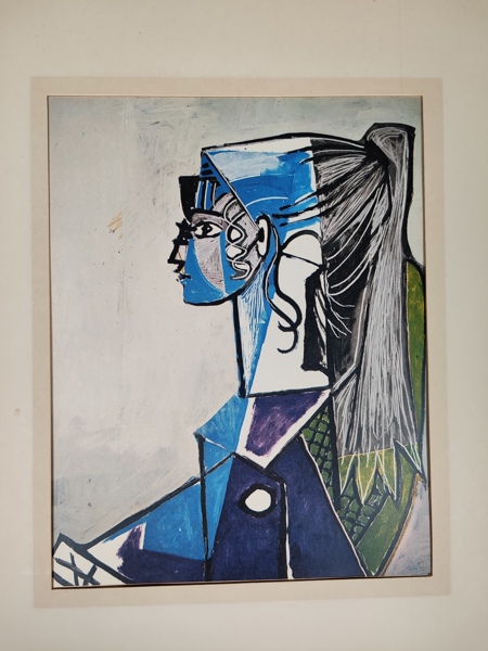 Eftertryck Picasso, "Portrait de Jeune Femme"