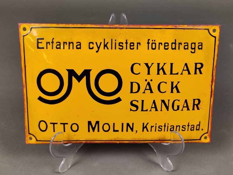 Emaljskylt, Otto Molin Kristianstad