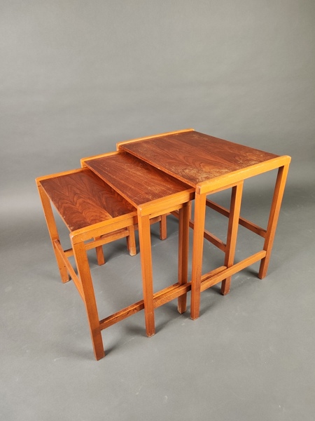 Satsbord, teak, 3-delar