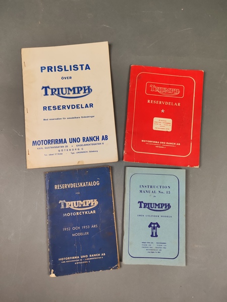 Instruktionsmanual & Reservdelskataloger, Triumph