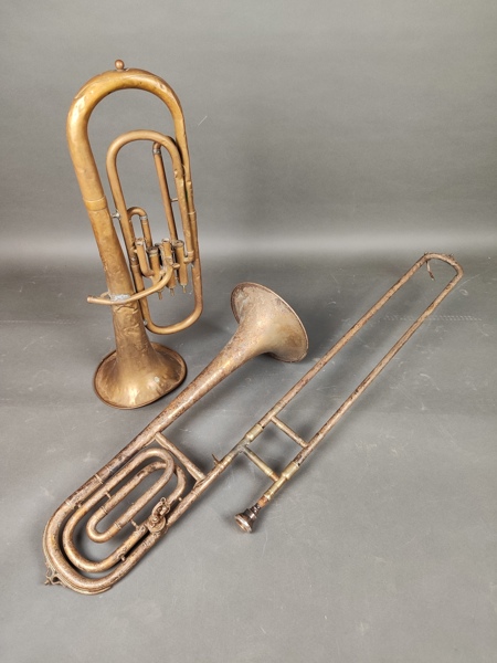 Blåsinstrument, bl.a. Trombon