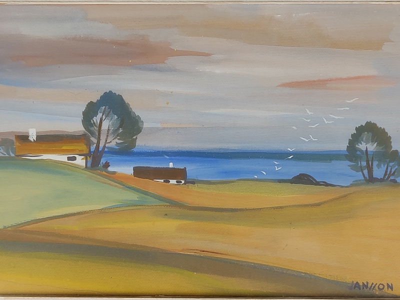 Akvarell, signerad Jansson