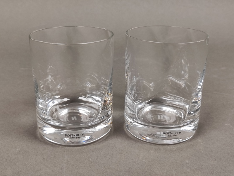 Whiskeyglas 2 st, "Chateau" Bertil Vallien Kosta Boda