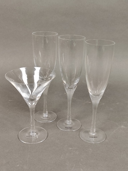 Champagne- & Cocktailglas 4 delar, "Chateau" Bertil Vallien Kosta Boda