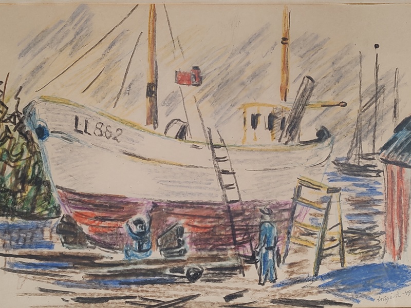 Pastell, Stig Trägårdh, signerad