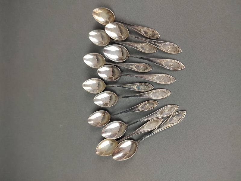 Kaffeskedar, Silver