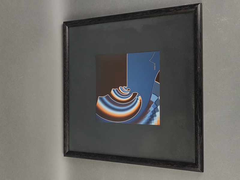 Grafiskt tryck, Herbert W. Franke, signerad