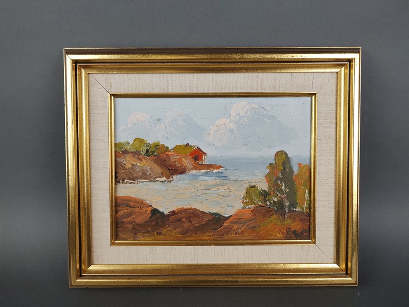 Olja på pannå, Åke Wickström, signerad