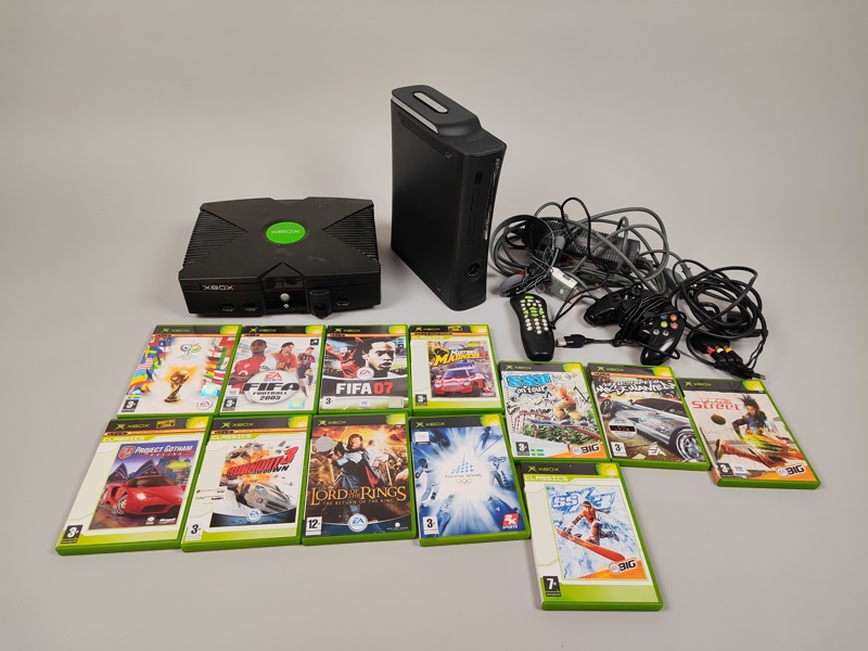 Xbox & Xbox 360 med tillbehör