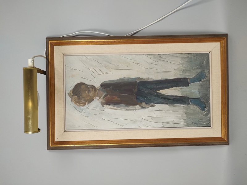 Olja på duk, Hildegard Falk, signerad