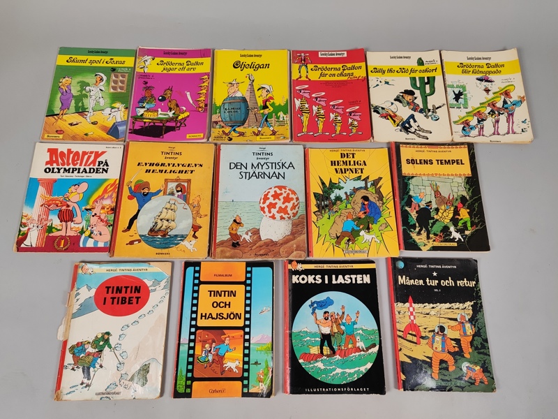 Seriemagasin bl.a. Tintin