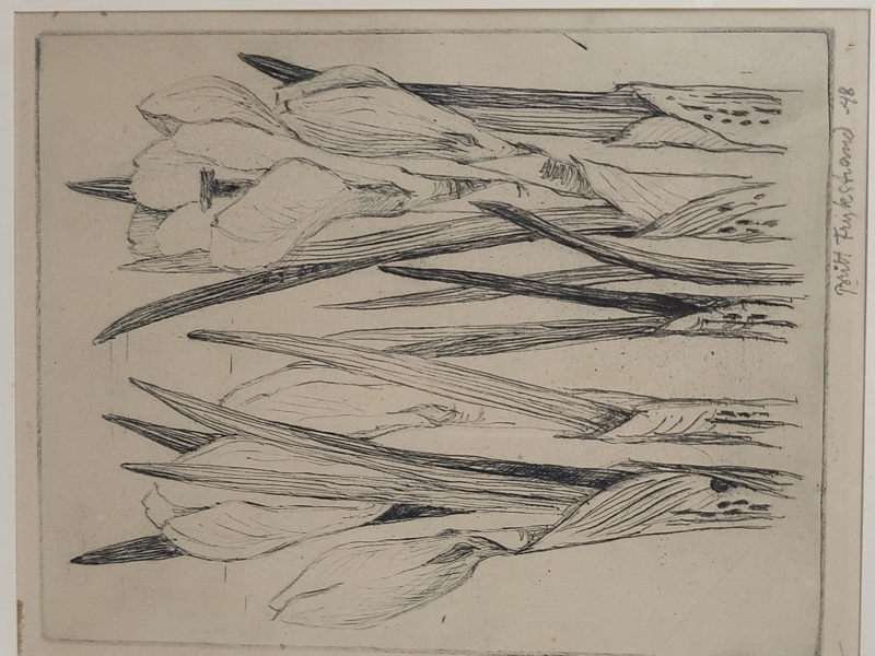 Tekning, Britt Frykstrand Fajersson, signerad