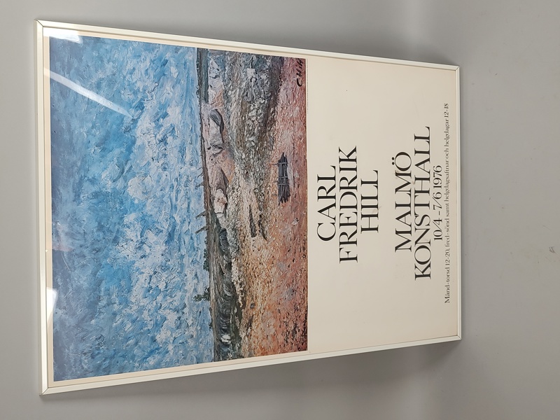 Inramad plansch, Uställning Carl Fredrik Hill