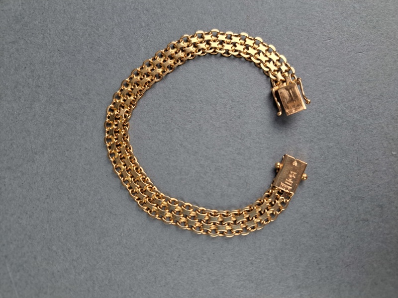 Armband, X-länk 18 k Guld