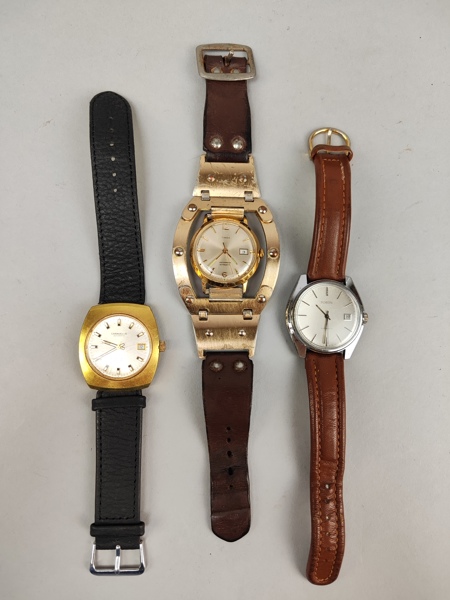 Armbandsur 3 st, Caravelle, Timex & Moretime, Automatiska