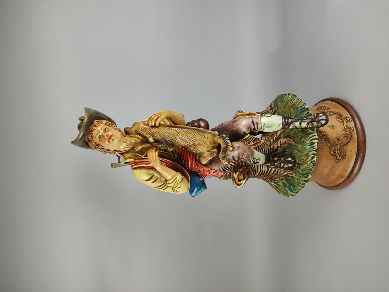Skulptur, gips "Jägare"