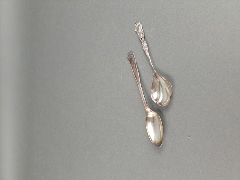 Kaffeskedar, silver