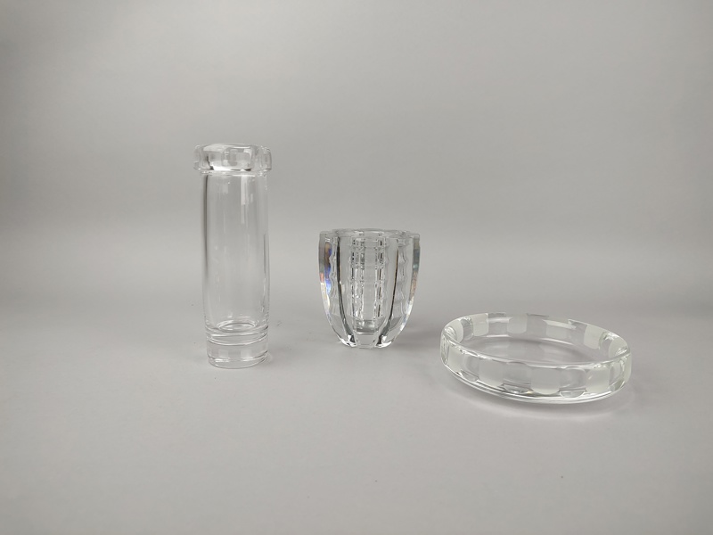 Glas 3 delar bl.a. Edvin Öhrström Orrefors