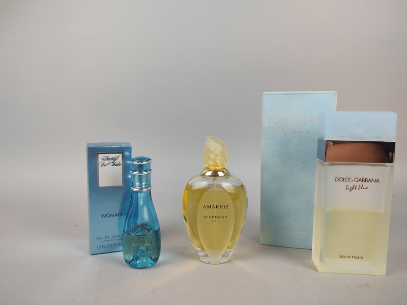 Parfymer / Eau de toilette 3 st bl.a. Amirage de Givenchy