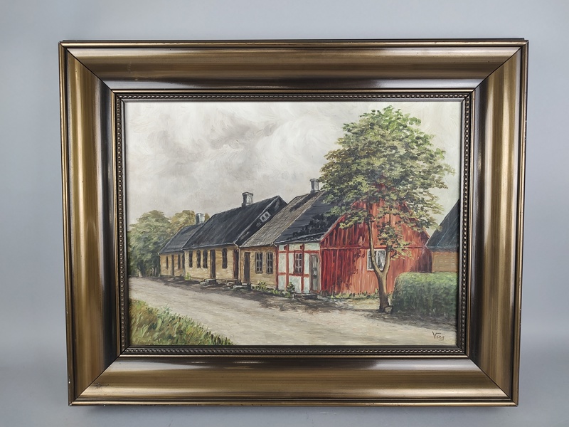 Olja på duk, oidentifierad konstnär