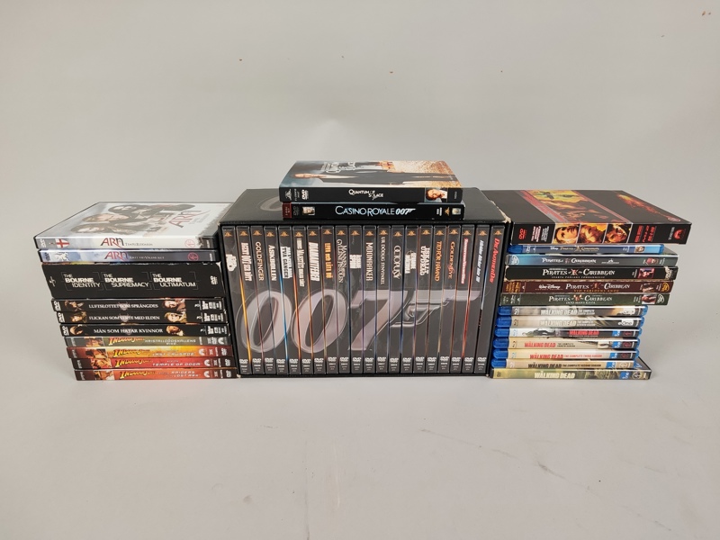 Parti DVD & Blu-ray, filmer/serier m.fl.