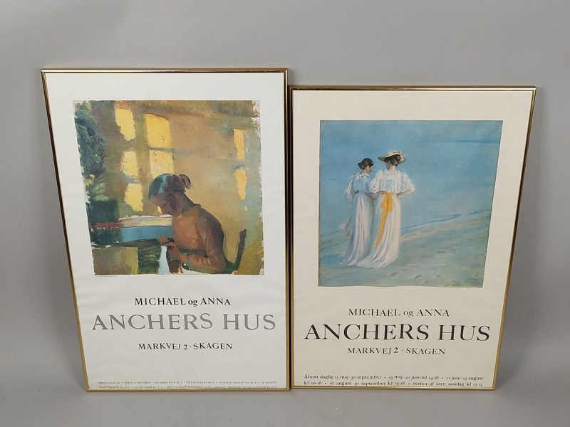 Utställningsaffischer, Michael & Anna, Anchers Hus