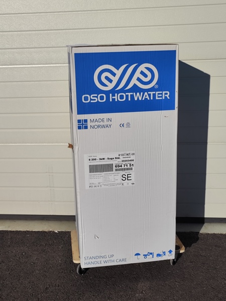 Varmvattenberedare, Oso Hotwater S200 3 kw 198 L , Obegagnad